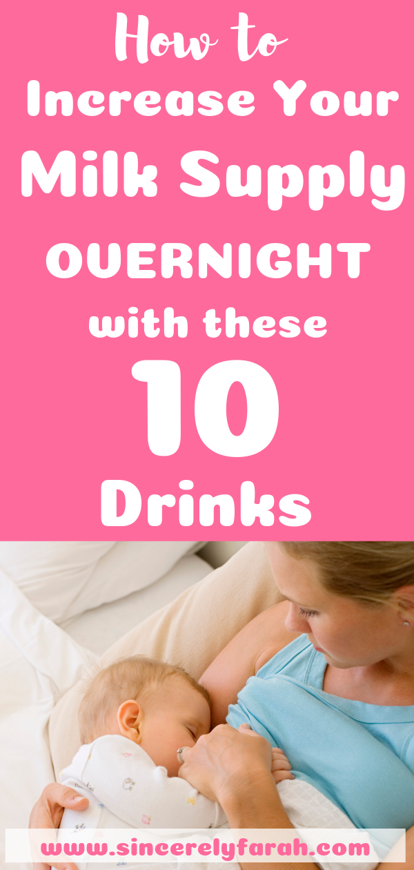 How to Increase Your Breast Milk Supply Overnight With These 10 Drinks