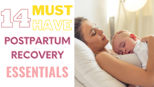 Postpartum Care Essentials For Postpartum Recovery Title Page