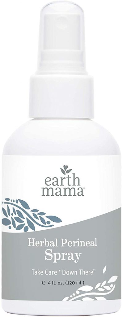 Bottle of Earth Mama Herbal Perineal Spray for postpartum care