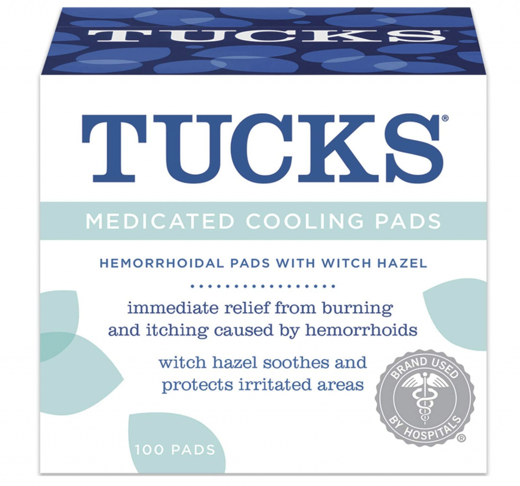 Box of Tucks medicated cooling pads